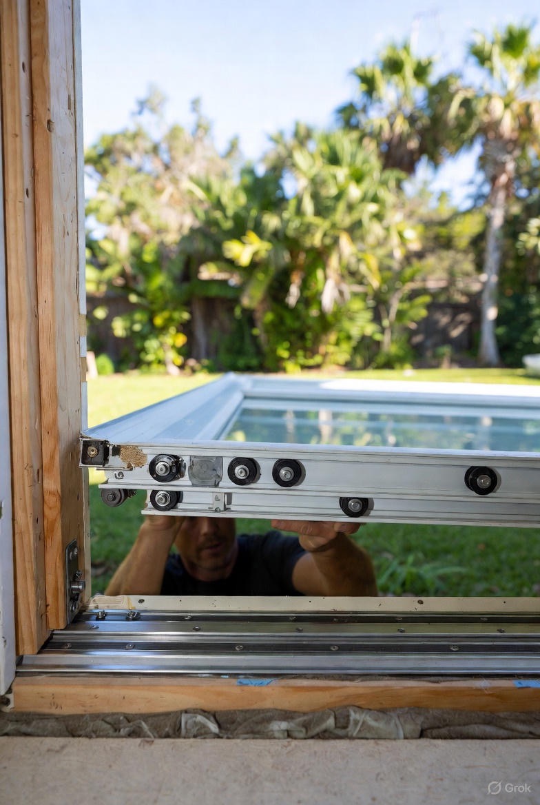 Sliding glass door roller repairs Cape Coral